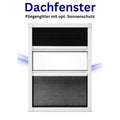 Insektenschutz Plissee für Dachfenster – optional mit Sonnenschutz (schrauben oder kleben)