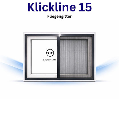 Klickline15 Insektenschutz Plissee