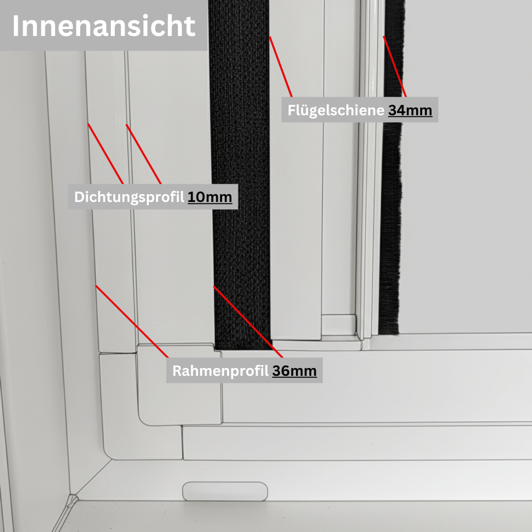 Klicksystem (Insektenschutz Plissee Klicksystem)