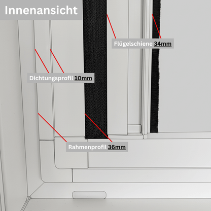 Klicksystem (Insektenschutz Plissee Klicksystem)
