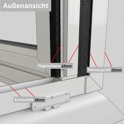 Klicksystem (Insektenschutz Plissee Klicksystem)